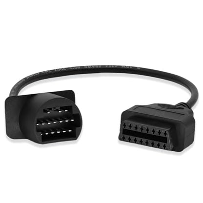 OBD2 Adapter for Toyota 17 Pin OBD1 to 16 Pin OBD2 Diagnostic Cable, Compatible with Toyota Vehicles 17pin Connector, Work with ELM327 OBD2 Diagnostic Scanner Tool and Code Reader - style: Fit for toyota-17pin