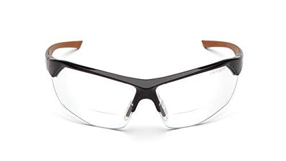 Carhartt-CHB1110DT Braswell Anti-Fog Safety Glasses Eye Protection, Black Frame, Clear Lens - color: Clear Anti-fog Lens 1.5 Diopters/ Black Frame