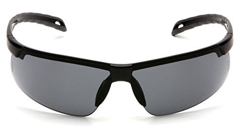 Pyramex Ever-Lite Lightweight Safety Glass Indoor/Outdoor Mirror Lens - color: Gray H2max Anti-fog Lens/Black Frame