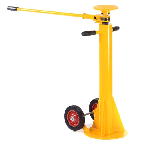 GLOBAL INDUSTRIAL 100,000 Lb. Static Capacity Standard Duty Trailer Stabilizing Jack Stand | Stabilizing Jack Stand, 40,000 lb. Lifting Capacity, 39-1/2" to 51" Height Adjustment