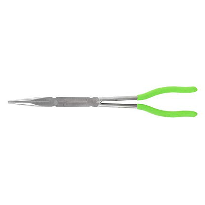 OEMTOOLS 22633 13 Inch X-Type Long Nose Pliers, Straight, Precision Grip, Steel, With Comfort Grip Handle - style: 13 inch x-type long nose pliers