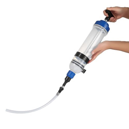 1500ml Fluid Extractor & Manual Automotive Fluid Extractor Pump Oil Syringe with Suction Hose and Extension Tubes for Efficient Oil Change, Fuel Transfer Fluid Syringe (1500ml) - size: 1500ml