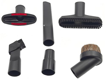Vacuum Attachments Brush Kit, 1-1/4 inch & 1-3/8 inch, 6pcs | 32mm & 35mm, Vacuum Cleaner Accessories, Fits Vacuum Cleaner