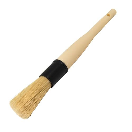 Chemical Guys Boars Hair Detailing Brush - Gentle Scratch-Free Cleaning for Wheels, Grilles, Emblems, and Interior Surfaces - Versatile Multi-Purpose Auto Detailing Brush for Deep Cleaning - Acc_S90 - style: 1 Pack