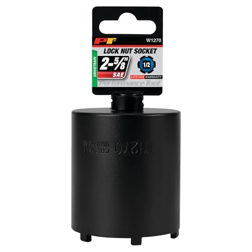 Performance Tool W1270 Ford/Gm 4 Wheel Drive Lock Nut Tool, 1/2-Inch Drive x 2-5/8-Inch Lock Nut Socket