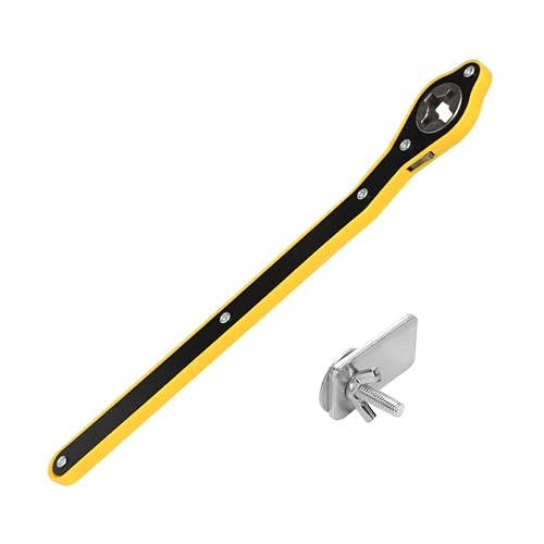 Car Jack Ratchet Wrench, Labor-Saving Long Handle Automotive Scissor Lug Wrench, Forward Reversal Knob Vehicle Lift Speed Jack Ratchet Tool, Universal for Truck Motorcycle SUV