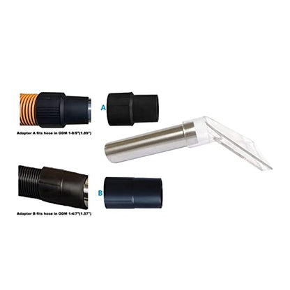 Extractor Tool Hand Wand with Clear Head Compatible with Upholstery & Carpet Cleaning, Car Detailing Vacuum Wand for Truckmounts