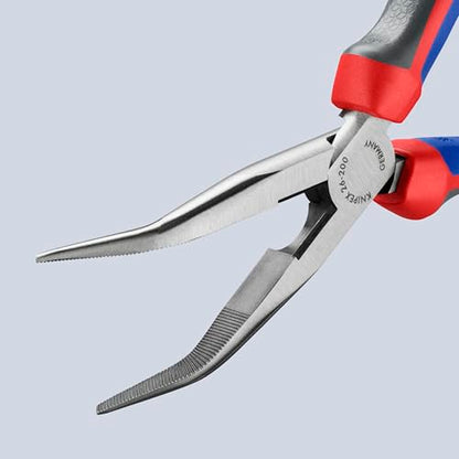 KNIPEX Long Nose 40 Angled Pliers w/Cut