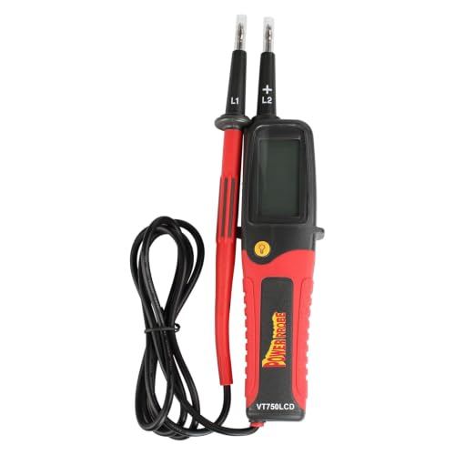 Power Probe LCD Two-Pole Voltage Tester, 12V to 750V (PPVT750LCD)