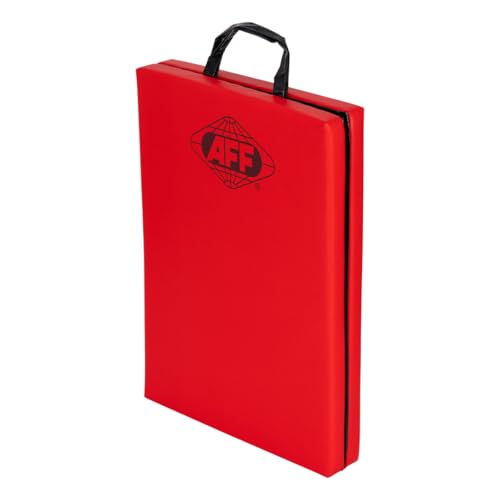 AFF Folding Mechanic Pad - 47" Length Heavy Duty Pad for Lying, Sitting or Kneeling - Chemical Resistant Vinyl Upholstery with Carrying Handle - Garage & Repair Shop Use