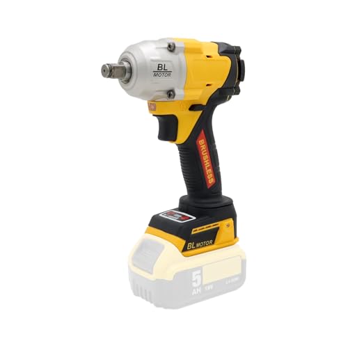 1/2 500Nm Cordless Impact Wrench, Brushless Wrench. (Body only, no battery included) - size: 1/2 500Nm