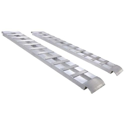 GEN-Y Hitch Heavy Duty Aluminum Loading Ramps - Set of 2, 10 Feet Long x 15 Inches Wide, 10000 lbs Capacity, Hybrid Hook and Plate Ends, Serrated Cross Rungs for Maximum Traction - size: 10'