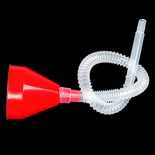 iayokocc Automotive Funnels, Plastic Funnels with Long Hoses for Gasoline, Fuel, Water, Fluids, Transmission Fluids (Tube Length 57 cm)