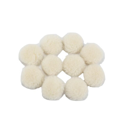 Maxshine Universal 10 Pieces MN01 Mini Polisher and Accessories - 2.5cm (0.98”) Long Wool Pads, Perfect for Buffing & Polishing Small Areas, Ideal for Professional Car Detailing - size: Long Wool Pad