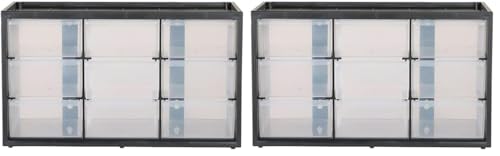 CRAFTSMAN Storage Organizer Bin System, 9 Compartment, Plastic (CMST40709) (Pack of 2) - size: 1 Count (Pack of 2), style: 9 Bins