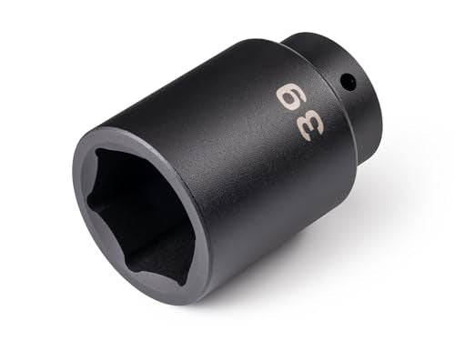 TEKTON 1/2 Inch Drive x 39 mm Deep 6-Point Impact Socket | SID23139 - size: 39 mm