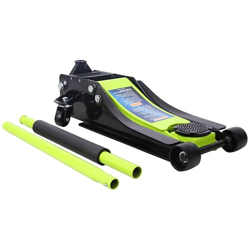 Low Profile Car Jack 4 Ton Portable Floor Hydraulic Jacks 8000 lbs | Heavy-duty steel floor jack with 4-ton capacity, low profile design, lifting range 2.5-20 inches, overload protection va - color: A4