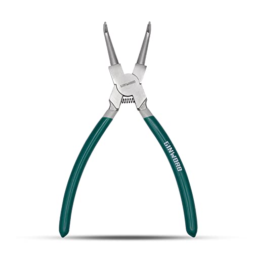 9 inch Bent Internal Jaw large Snap Ring Plier, Circlip Pliers, Tips C-Clip Pliers for Ring Remover Retaining - size: 9-inch Bent Internal Plier (1PC)
