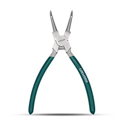 9 inch Bent Internal Jaw large Snap Ring Plier, Circlip Pliers, Tips C-Clip Pliers for Ring Remover Retaining - size: 9-inch Bent Internal Plier (1PC)