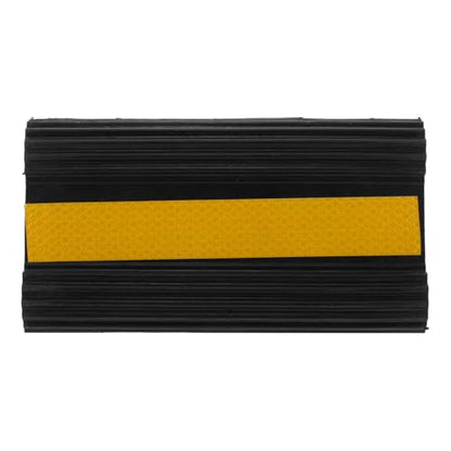 Heavy Duty Rubber Wheel Chocks Non-Slip Tire Stoppers with Rope and Handles 210x115x105mm for Cars Trucks Aircraft Recreational Vehicles Travel Vehicle Safety