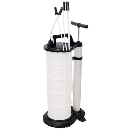 9L Manual Oil Extractor Pump - Oil Changer Vacuum Fluid Evacuator Extractor with 4 Tubes for Automotive Cars Boats Fluids Vacuum Evacuation