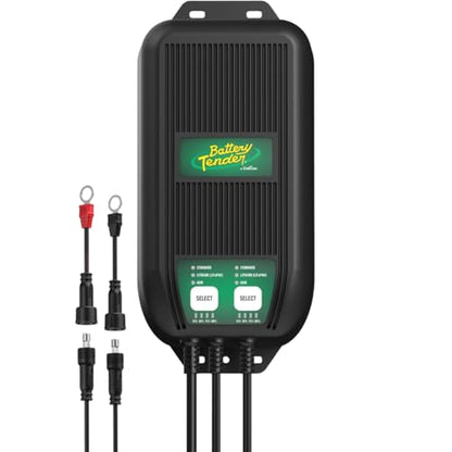 Battery Tender WaveCharge Pro 2 Bank Multibank Charger - 20 AMP (10 AMPs Per Bank) -12V - Smart Multi Battery Weatherproof Charger and Maintainer - 022-1007-DL-WH