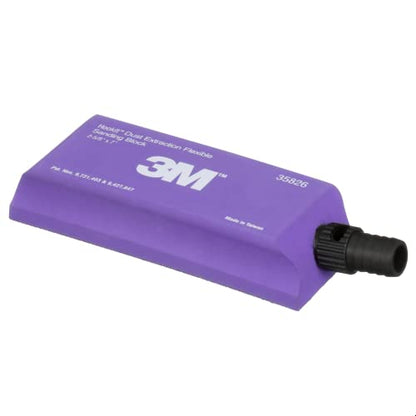 3M™ Hookit™ Dust Extraction Flexible Sanding Block 35826, 178 mm x 67 mm - size: 178 mm x 67 mm, style: Flat