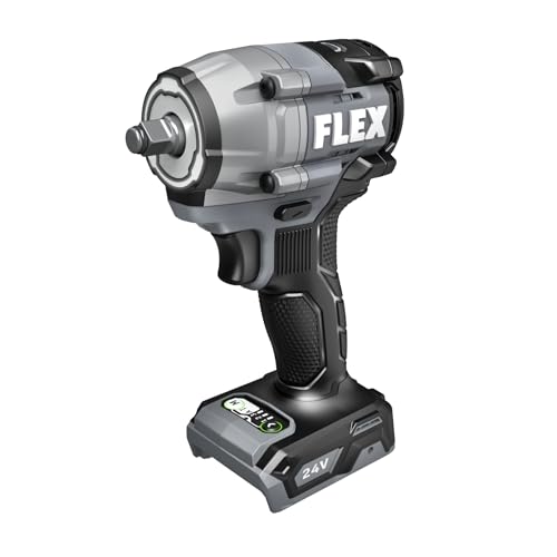 FLEX 24V Brushless Cordless 3/8-Inch 450 Ft-Lbs Torque Compact Impact Wrench Tool Only, Battery and Charger Not Included - FX1431A-Z - size: 450 Ft-Lbs, style: 3/8-Inch Tool Only