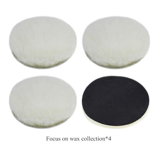 Car Foam Polishing Buffing Kit, Polishing Buffing Pads, Wool Pads, Polishing & Buffing Wheels, for Headlights & Body Foam Wax & Buffer Kits (6)