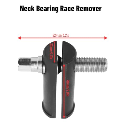 Bearing Race Puller, Metal Bearing Race Removal Tool Steering Neck Bearing Race Remover Universal Fit 1‑1/8in–2‑5/8in Autocycle Puller Tool for Motorcycle Maintenance