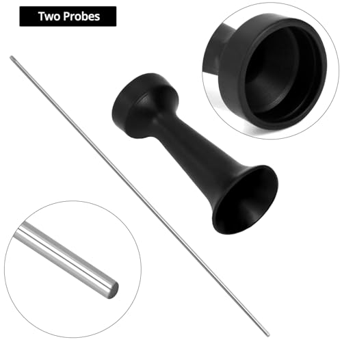 QWORK Mechanics Stethoscope Kit, 3 Piece Automotive Engine Diagnostic Tool with 80mm & 205mm Probes, Extended Handle and Detailed Instructions