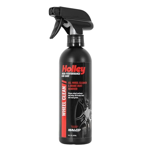 Holley Wheel Clean - All Wheel Cleaner & Brake Dust Remover - High-Performance Car Care, Spray on and Dissolve Grime - Acid-Free Formula for Tires - 16 oz. - size: 1-Pack