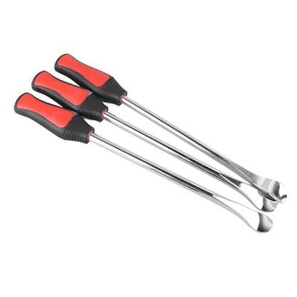 Tbest Tire Spoon Levers Heavy Duty Steel Motorcycle Change Kit with Rim Protectors Valve Core Set for Bike Repair