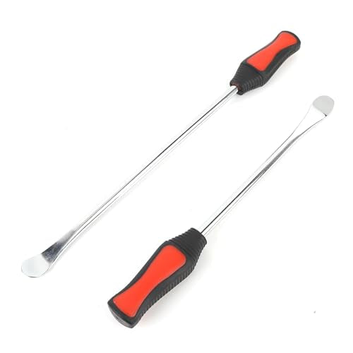2pcs Tire Spoons,Set Changing Tires,11.81in 14.57in Carbon Steel Ergonomic Handle Motorcycle Tire Changing Lever,for Motorcycle Bike Scooter