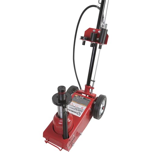 Strongway 35-Ton Quick Lift Air/Hydraulic Service Floor Jack | Quick setup, controlled vehicle service, heavy shop use, stable positioning, durable steel construction - size: 35 Ton