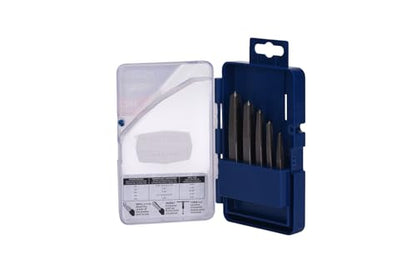 Century Drill & Tool 73215 5-Piece Square Flute Screw Extractor Set, #1 - #5, for Extracting Broken Screws and Bolts Without Damaging Threads - size: 5-piece Square Flute