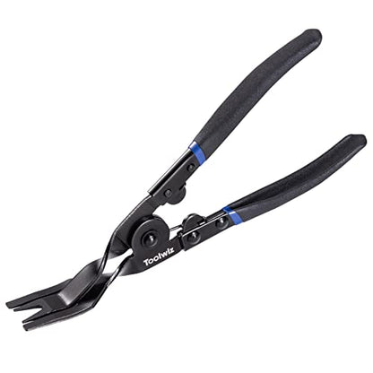 Toolwiz Panel Removal Tool Universal Auto Door Car Upholstery Trim Clip Removal Plier - Car Interior Clip Fastener Panel Pliers Automotive Prevents Damage to Trim Vehicle Dash Radio Audio Installer