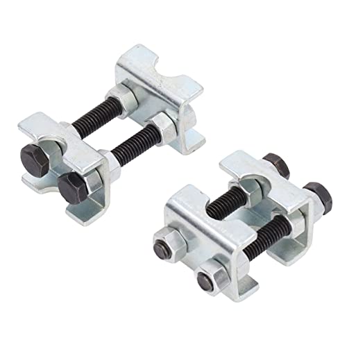 Coil Spring Compressor Tool, 4 Pack Mini 2-Way Adjustable | Carbon steel auto spacers, portable strut adjuster, vehicle kit, heavy-duty shock maintenance, garage essential pack