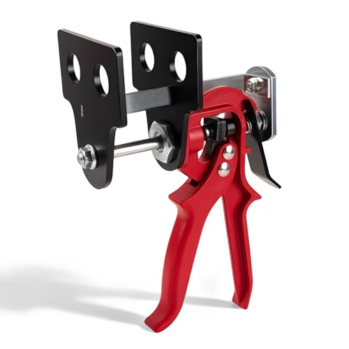 Brake Caliper Compression Tool, 4 Piston Brake Caliper Tool for Single/Twin/Quad Piston Calipers, 29100 Brake Pad Spreader Compatible with Most Cars and Light Trucks (Red)
