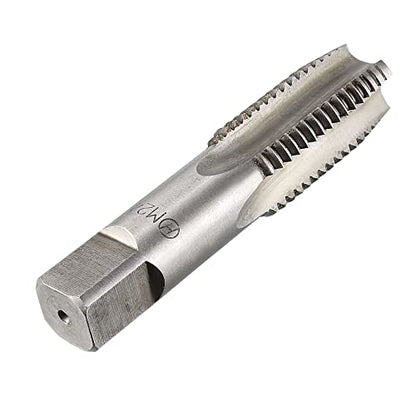 uxcell Metric Hand Tap M24 Thread 3 Pitch 4 Straight Flutes H2 Alloy Tool Steel Bottom & Taper Screw Tap Set Tapping Tools for Repairing 1 Pair - size: M24 x 3
