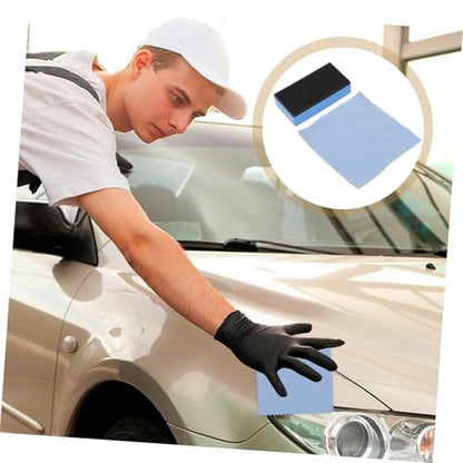 1 Set Tire Shine Applicator Sponge Kit Wax Pads Dressing Cloth for Polishing and Detailing Durable Sponge Block for and Glossy Finish Car Surfaces