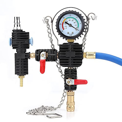 Estink Cooling System Refill Tool Car Radiator Coolant Vacuum Purge Kit with Pressure Gauge for Cars Motorcycles Trucks RVs