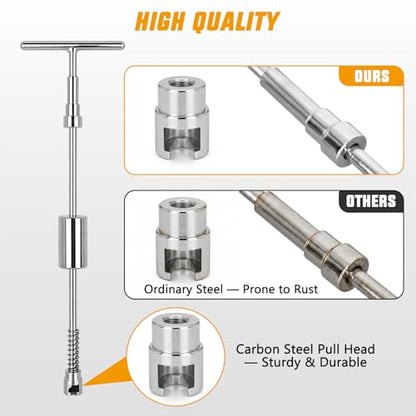 GOOACC Car Dent Puller Repair Kit Paintless Dent Removal Tool | 2 in 1 T-Bar Slide Hammer Puller Upgrade Detachable Auto Body Dents Remover for Car Hail Damage Door Ding Metal Surface - color: 1PCS Dent Puller Kit