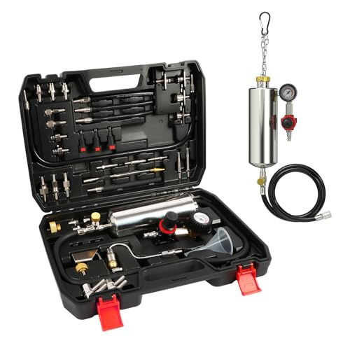 PLAYOCCAR Fuel Injector Cleaner Kit 35 fl oz 150PSI Non-Dismantling 40PCS | Cleans Injectors, Intake & Catalytic Converter, 1200ML Tank, for Gasoline Cars/Light Trucks, Restores Power & Fuel Economy