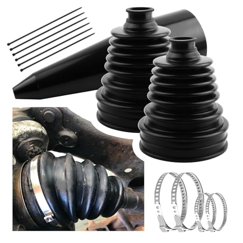 2PCS CV Boot Repair Kit with Expander Tool and Clamps,Silicone CV Axle Boot Repair Kit for 2.41" 2.81" 3.43" Calibers, Tie Rod Boots for Joint Dustproof and Waterproof - color: 2PCS+Expander Tool