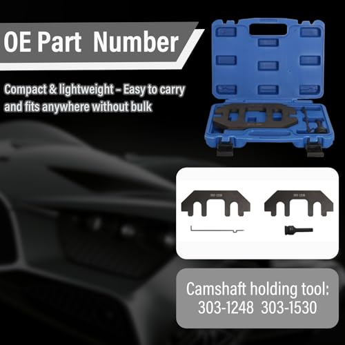 3.5 Timing Chain Kit with Water Pump + Camshaft Holding Tool with Chain Alignment Tool Fit for 2011-2019 Ford Edge/Explorer/Flex/Taurus 3.5L 3.7L V6,Timing Chain Set for 303-1248 BL3Z6268A