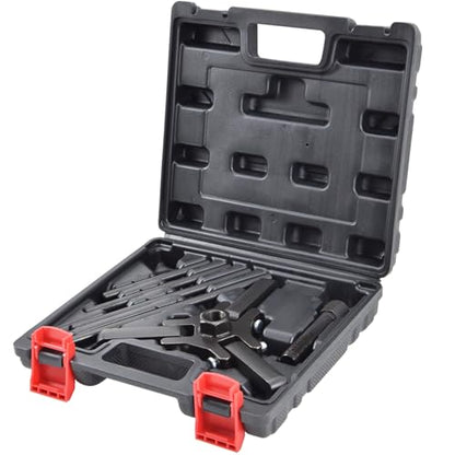 Harmonic Balancer Puller Kit, 3-Jaw Crankshaft Damper Pulley Removal Tool | Crankshaft Damper Removal Tool for Tight Engine Compartments, Fits Chevy LS, GM, Chrysler, Ford, Cadillac, Mitsubishi