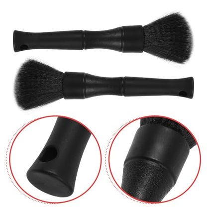 2pcs Car Detailing Brush Set for Car Interior Cleaning, Ultra Soft Abs and Pp Material Detailing Brushes, Versatile Automotive Cleaning Tools for Vents, Engine Bay, Dashboard,