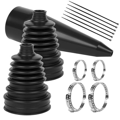 2PCS CV Boot Repair Kit with Expander Tool and Clamps, Heavy Duty Neoprene CV Axle Boot Replacement for Most Cars, Universal CV Joint Boot Kit, Dustproof and Waterproof