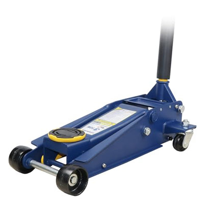 STRONGHOLD 3 Ton Hydraulic Dual Pump Garage Jack (6000 LBS) – Heavy-Duty Steel Floor Jack, Quick Start Lift, 5-1/4” to 18-1/4” Range, 360° Swivel Saddle